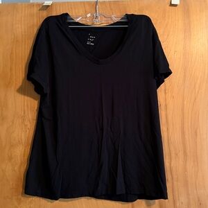 a new day Classic Black V-Neck Top